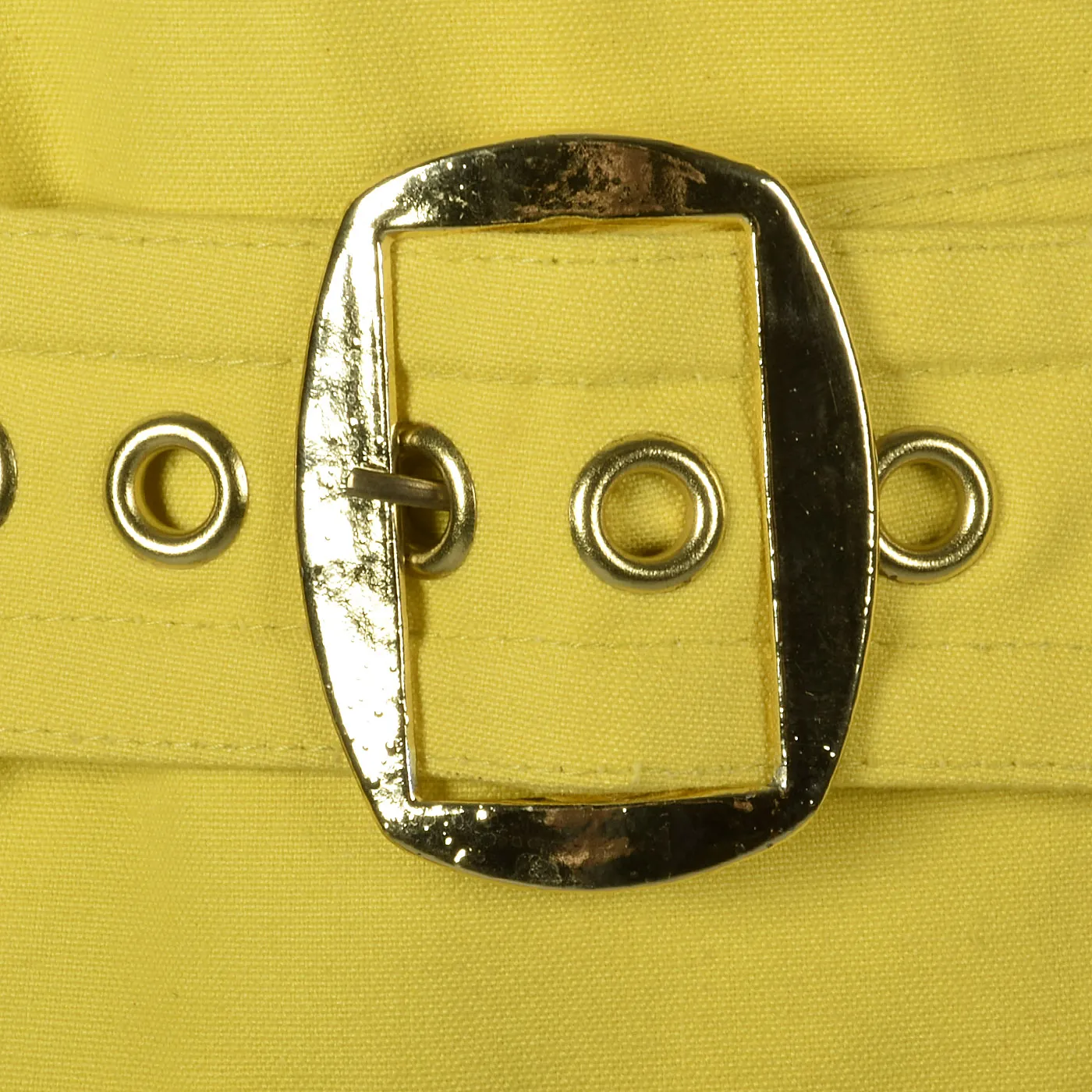 1960s Anne Klein Mod Yellow Trench Coat