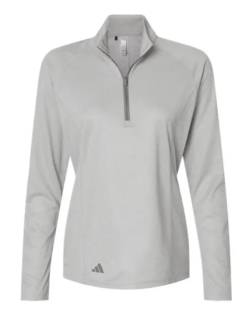 adidas Women's Space Dyed Quarter-Zip Pullover