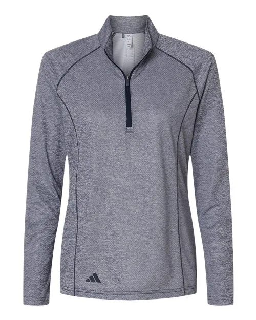 adidas Women's Space Dyed Quarter-Zip Pullover