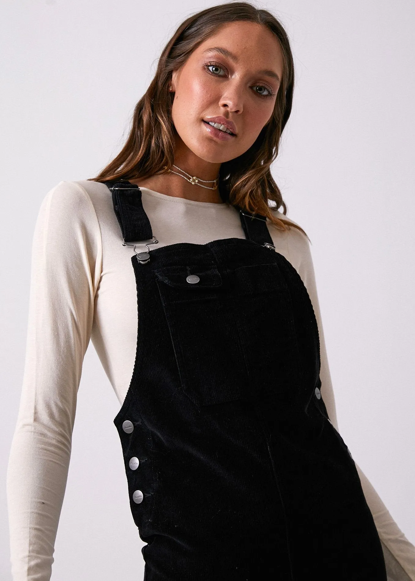 Afends Womens Valerie - Cord Overall Dress