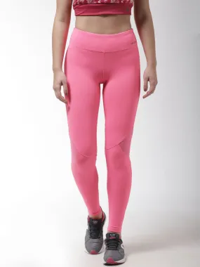 Alcis Women Solid Pink Tights