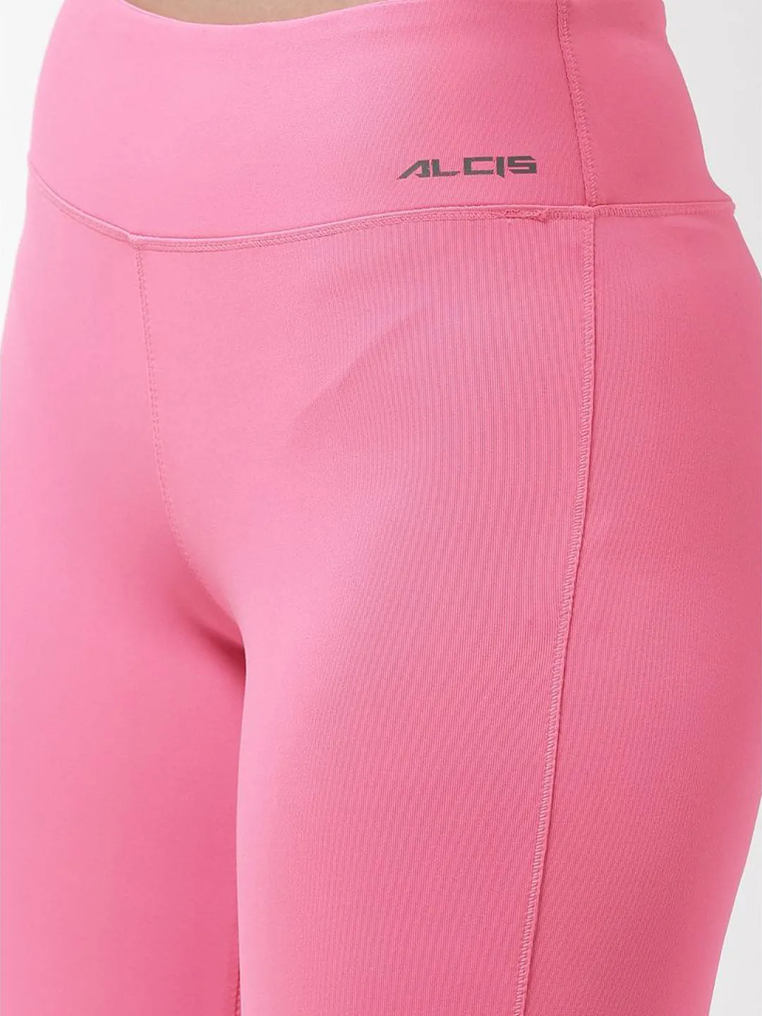 Alcis Women Solid Pink Tights
