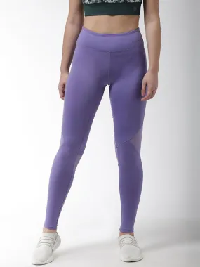 Alcis Women Solid Purple Tights