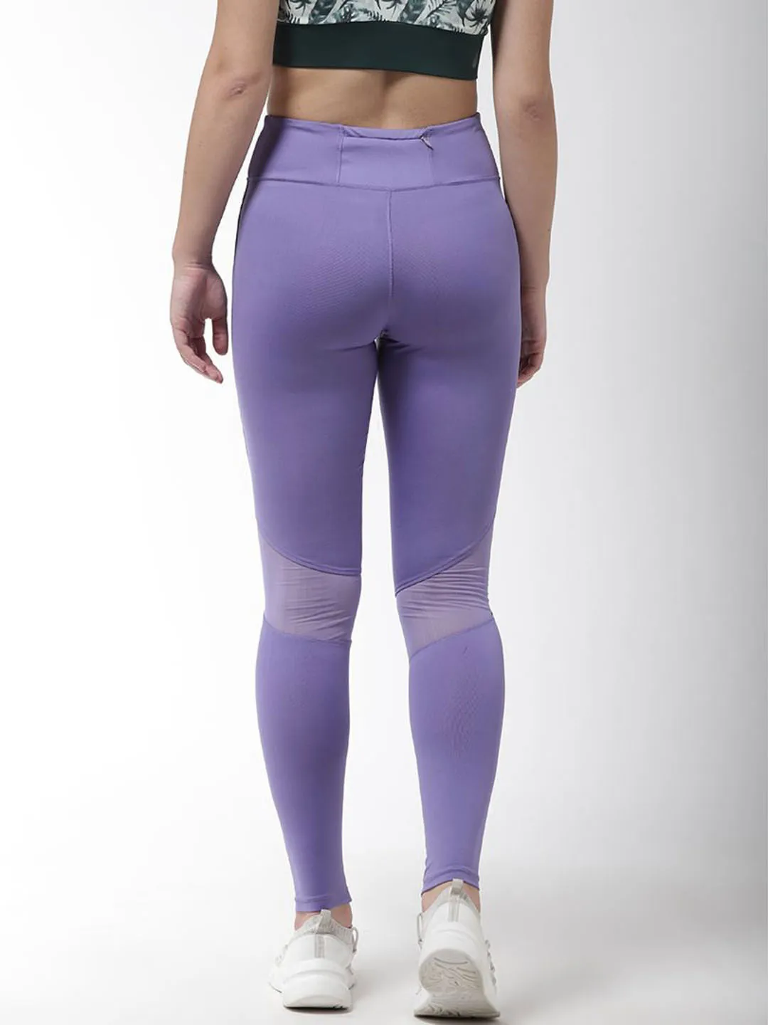 Alcis Women Solid Purple Tights