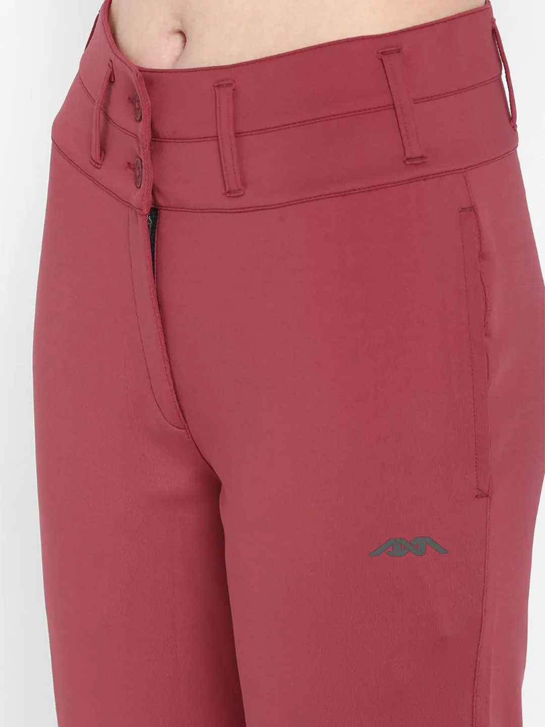 Alcis Women Solid Red Tights