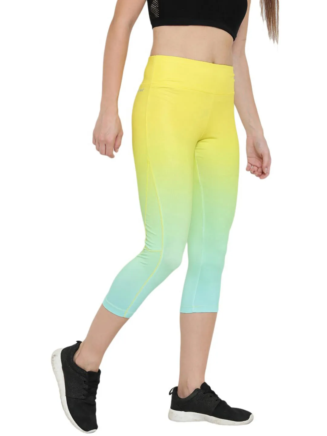 Alcis Yellow & Sea Green Tights ALWPA144432