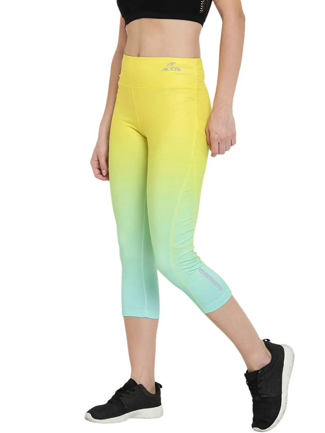 Alcis Yellow & Sea Green Tights ALWPA144432