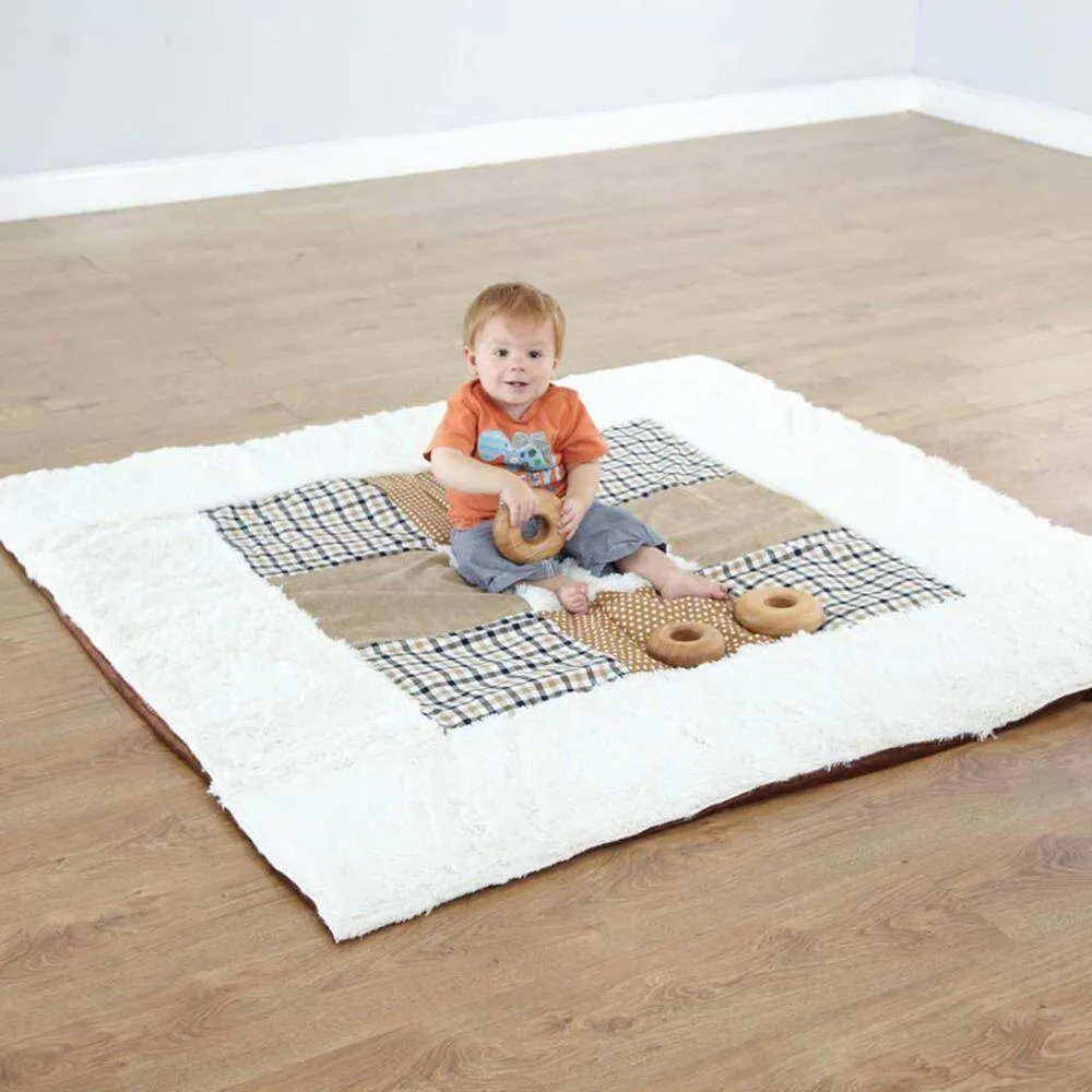 Baby Texture Blanket and Cushions Neutral Colours