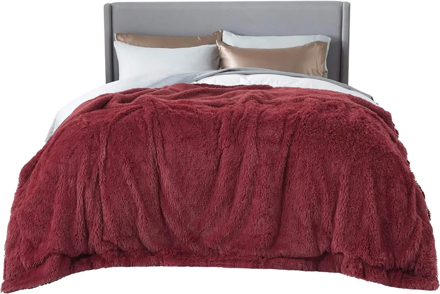 Bedsure Fuzzy Faux Fur Blanket