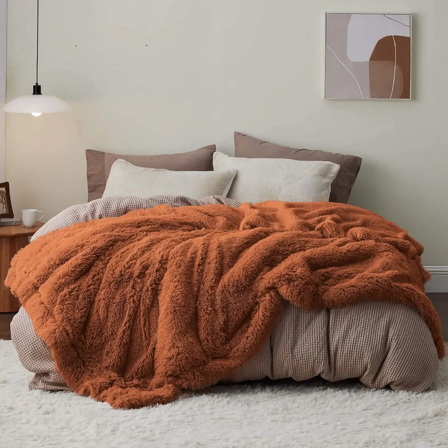 Bedsure Fuzzy Faux Fur Blanket