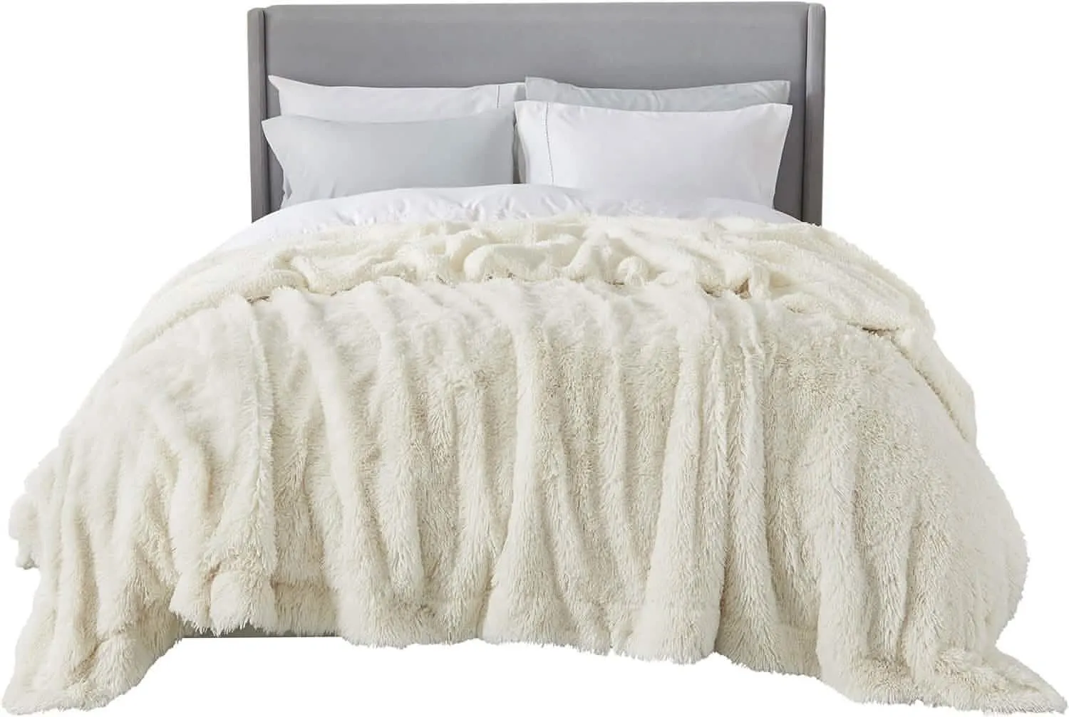 Bedsure Fuzzy Faux Fur Blanket