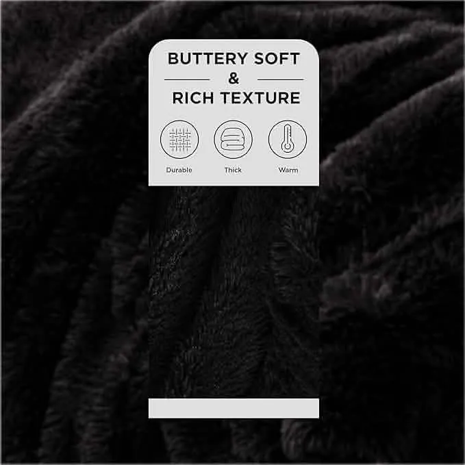 Bedsure Fuzzy Faux Fur Blanket