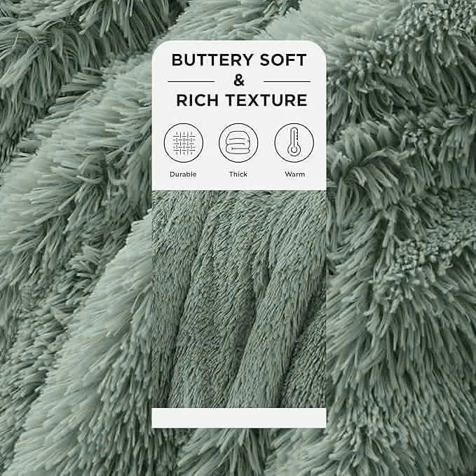 Bedsure Fuzzy Faux Fur Blanket