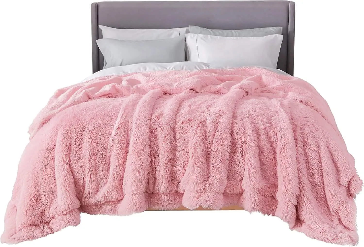 Bedsure Fuzzy Faux Fur Blanket