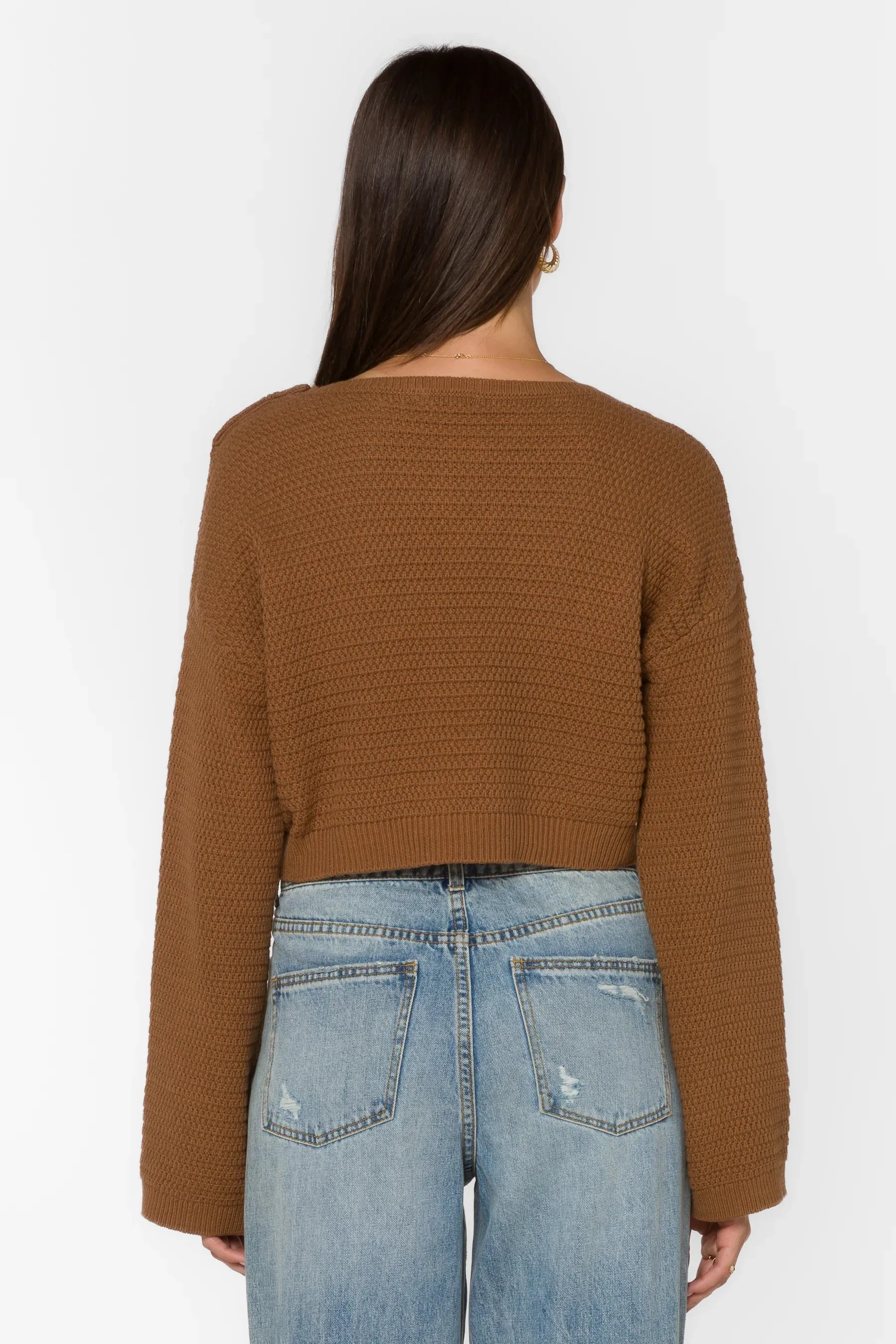 Carla Sweater in Rusty Brown