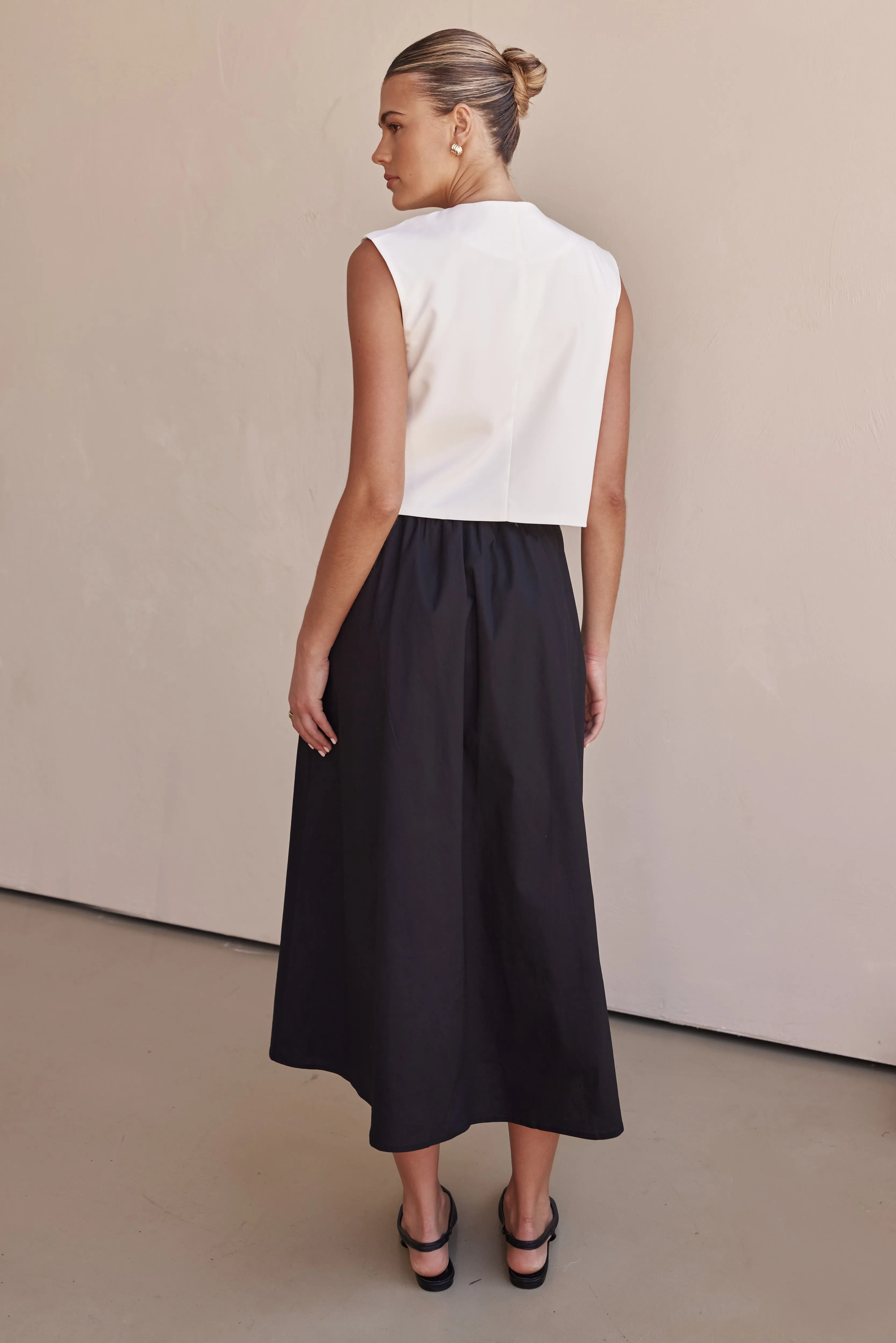 Conley Midi Skirt (Black)