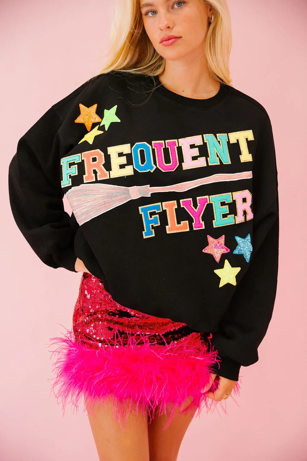 FREQUENT FLYER BLACK PULLOVER