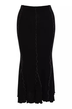 FRV Black triko midi skirt - Beloeil