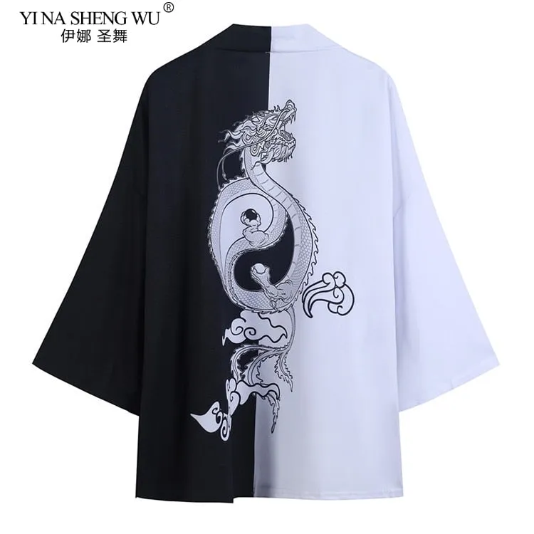 Japanese kimono cardigan men women haori yukata male samurai costume kimono jacket kimono shirt coat yukata haori Chinese robe