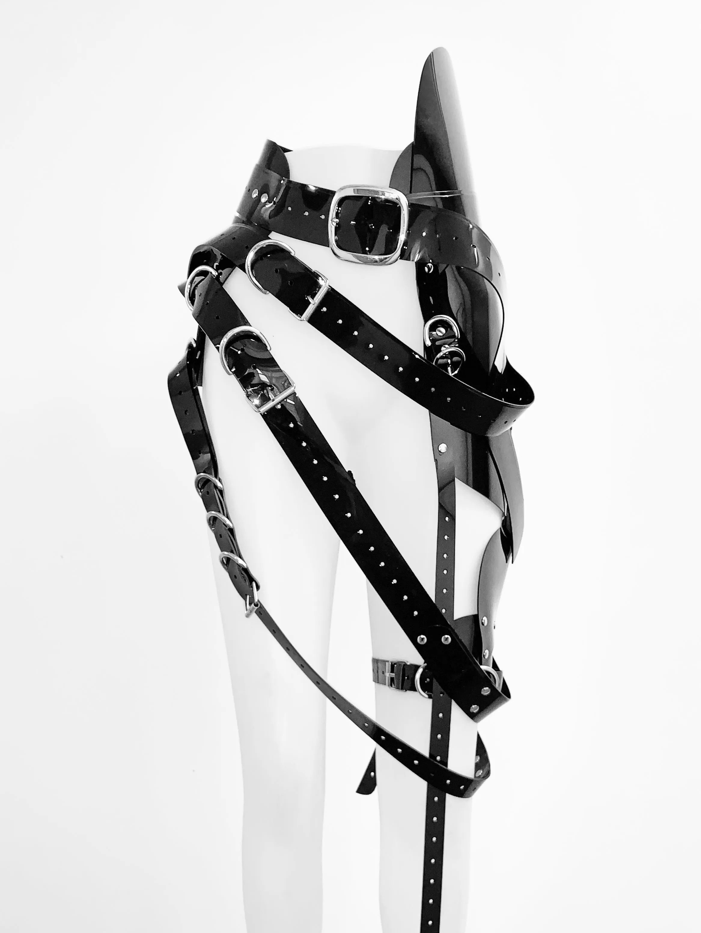 Jivomir Domoustchiev  Multi buckle harness belt