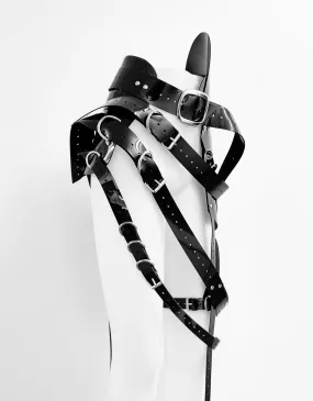 Jivomir Domoustchiev  Multi buckle harness belt