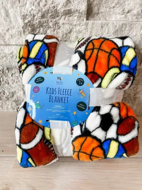 Kids Fleece Blanket in Sports
