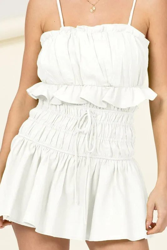 Larisa Cami Crop Top and Skort Set