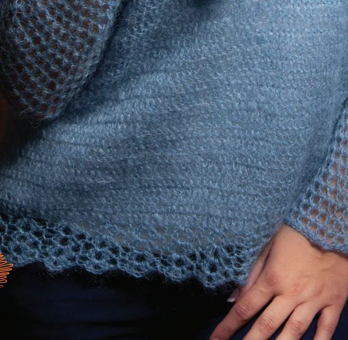 Loose Long-Sleeved Pullover Crochet Pattern (AE - 6006)