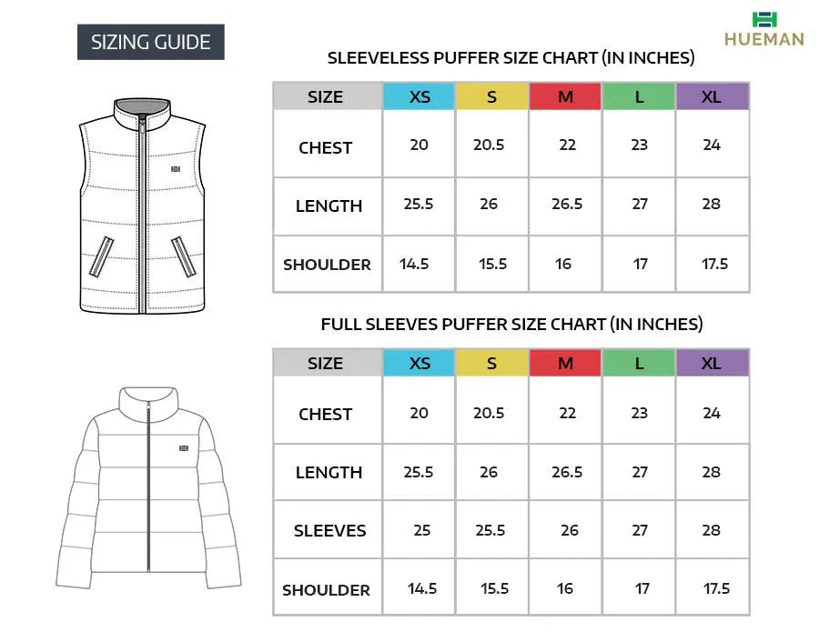 Men Grey/Black Short Body Slim-Fit Full-Sleeves Puffer Jackets - Pack of 2