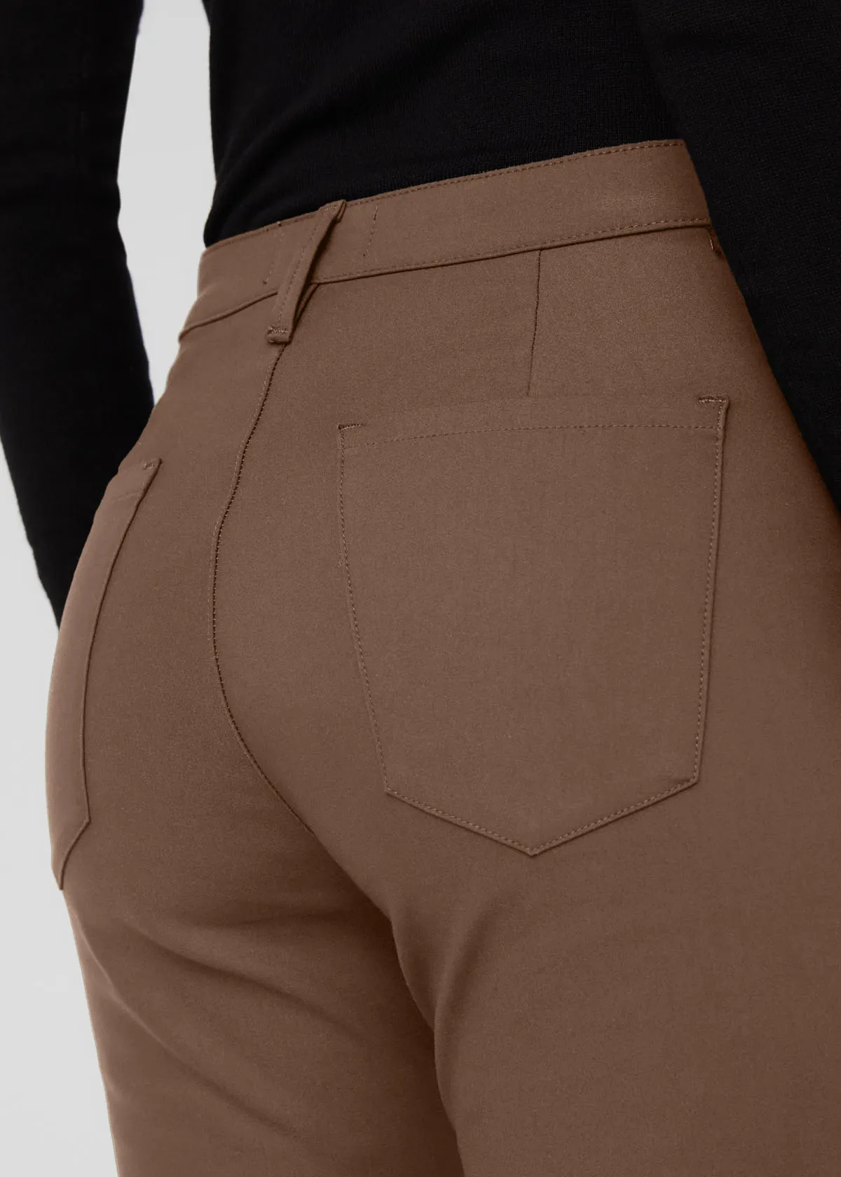 NuStretch High Rise Flare - Warm Sand