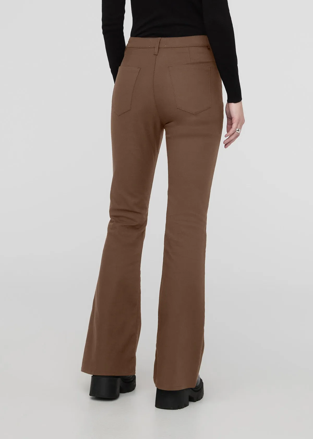 NuStretch High Rise Flare - Warm Sand