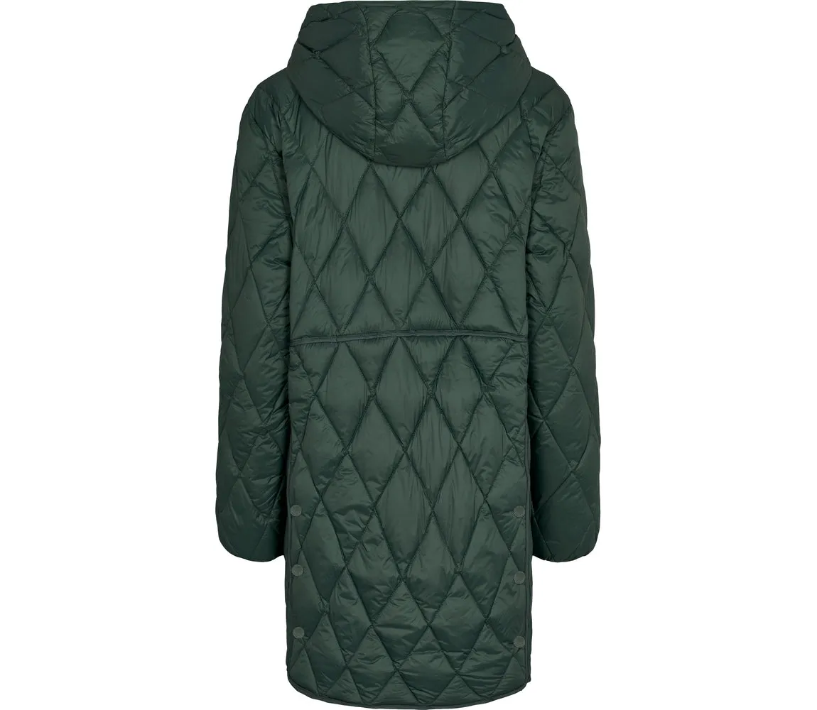 Oksana W, Puffer Jacket - Dark Leaf