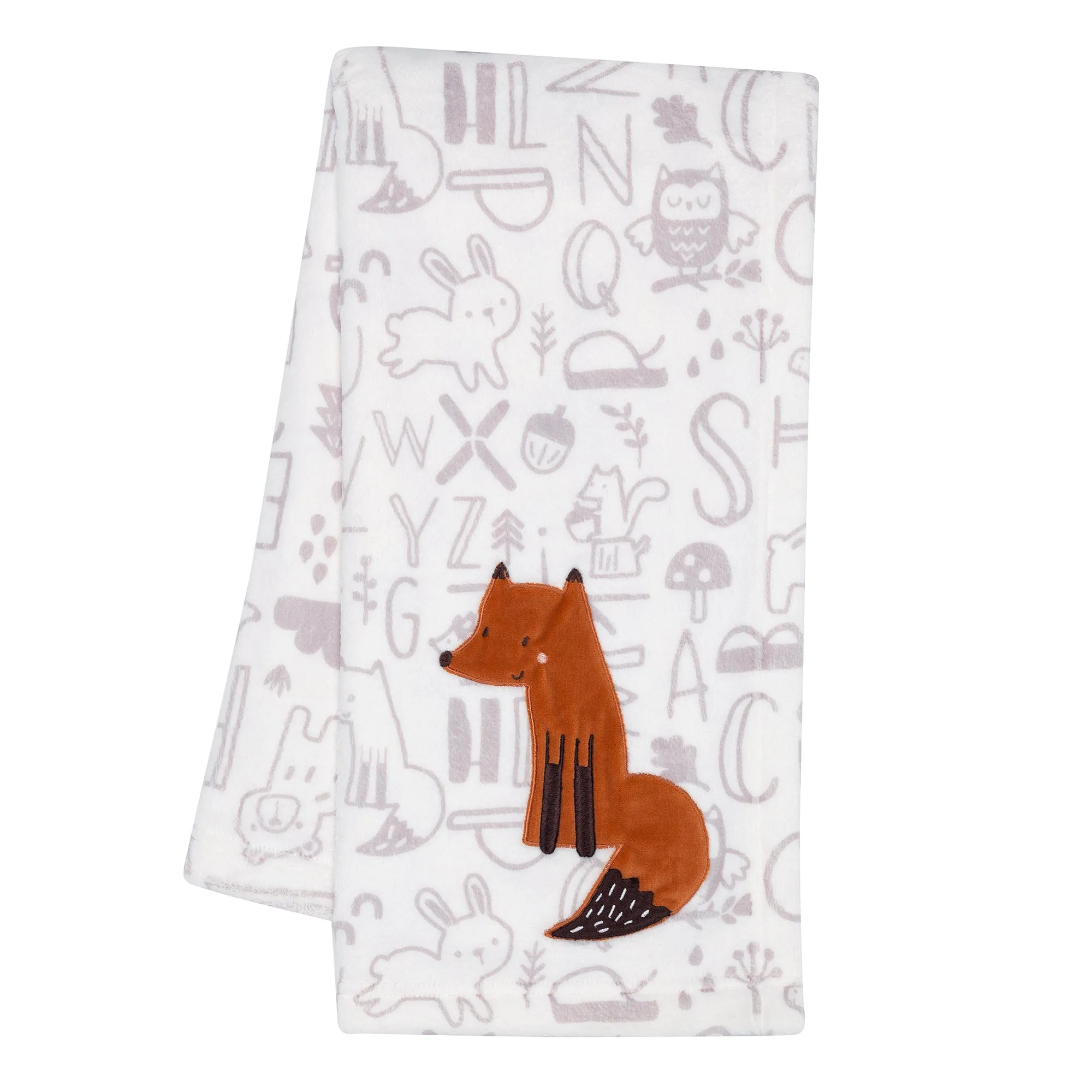 Plush Bear & Fox Baby Blanket Gift Set