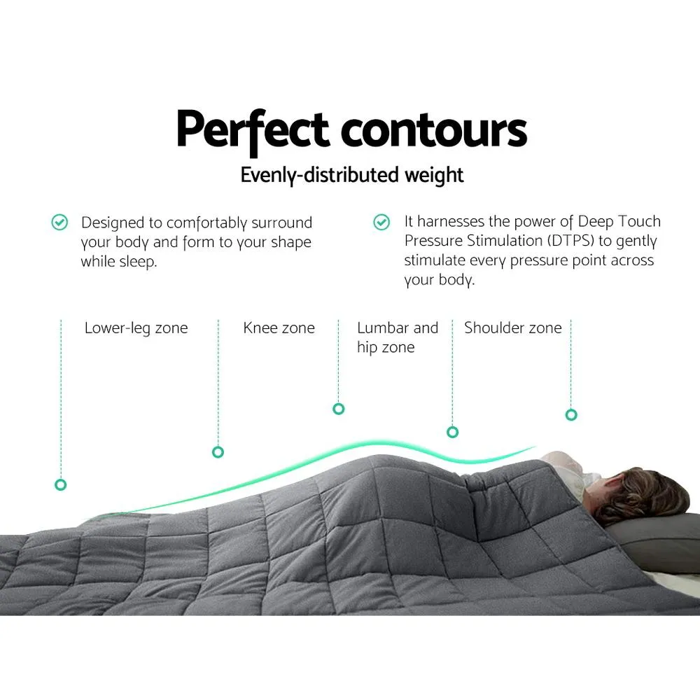 Plush Weighted Calming Blanket 5KG Dark Grey