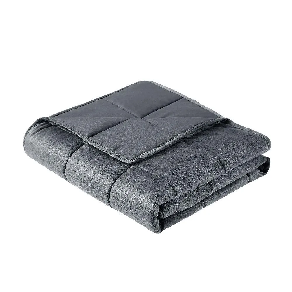 Plush Weighted Calming Blanket 5KG Dark Grey