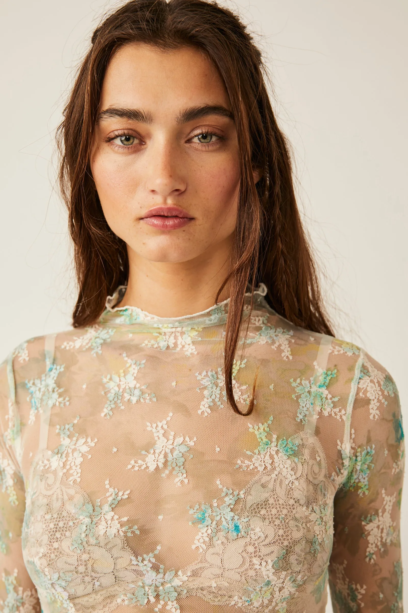 Printed Lady Lux Layering Top Tea Combo