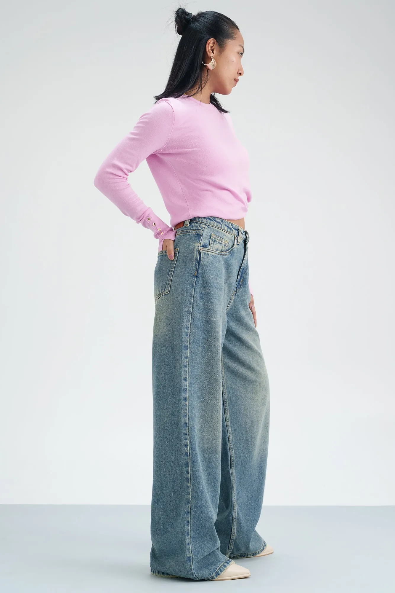Serene Wave Super Wide Flare Jeans