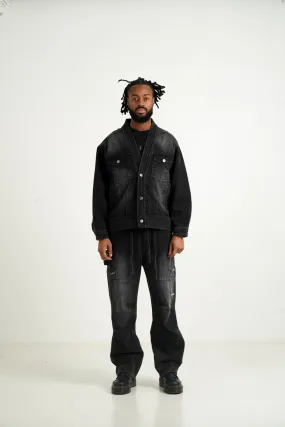Sixth June Kimono Denim Jacket 25761-BLAC