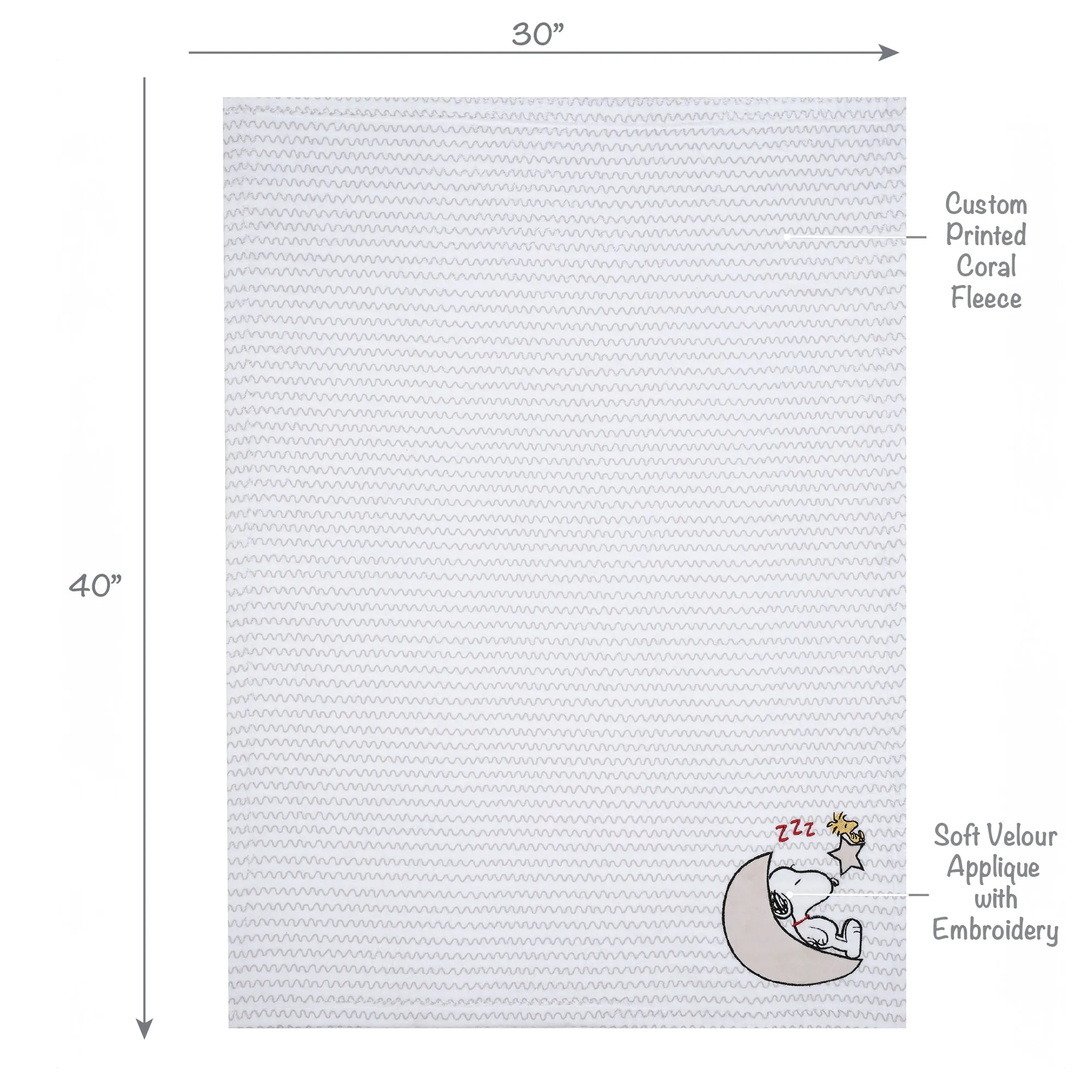 Snoopy Love Baby Blanket
