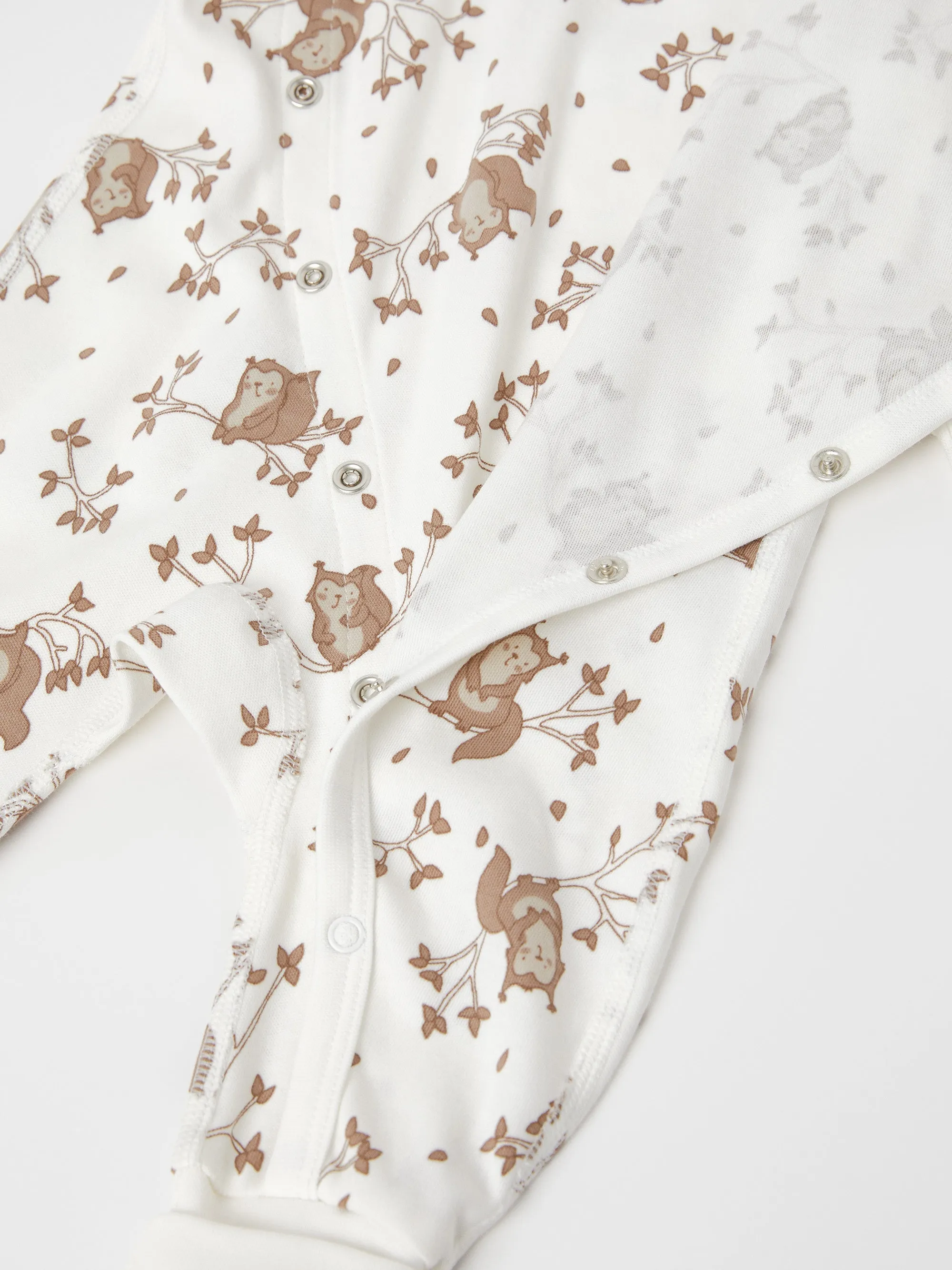 Squirrel Print Baby Romper
