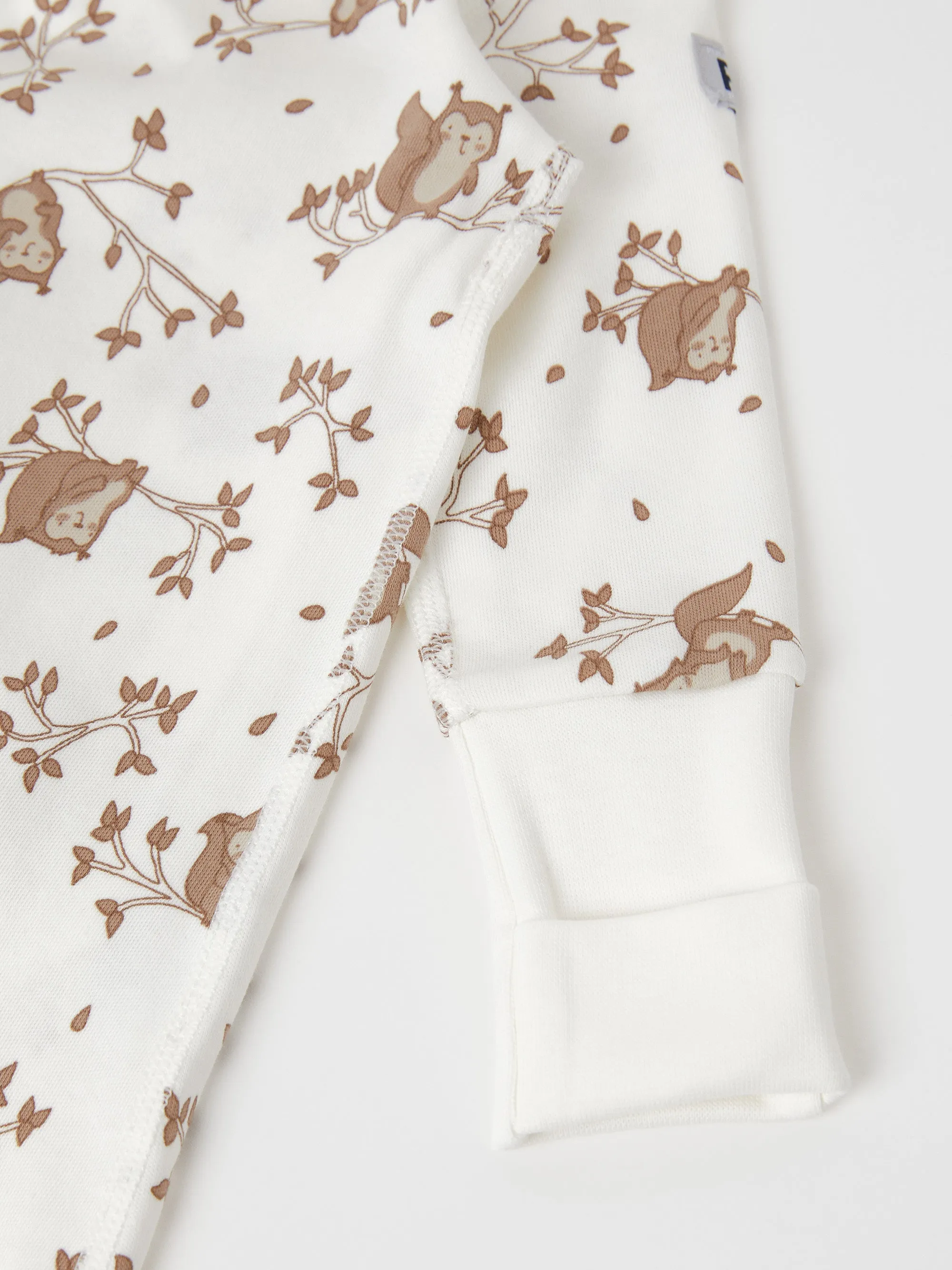 Squirrel Print Baby Romper