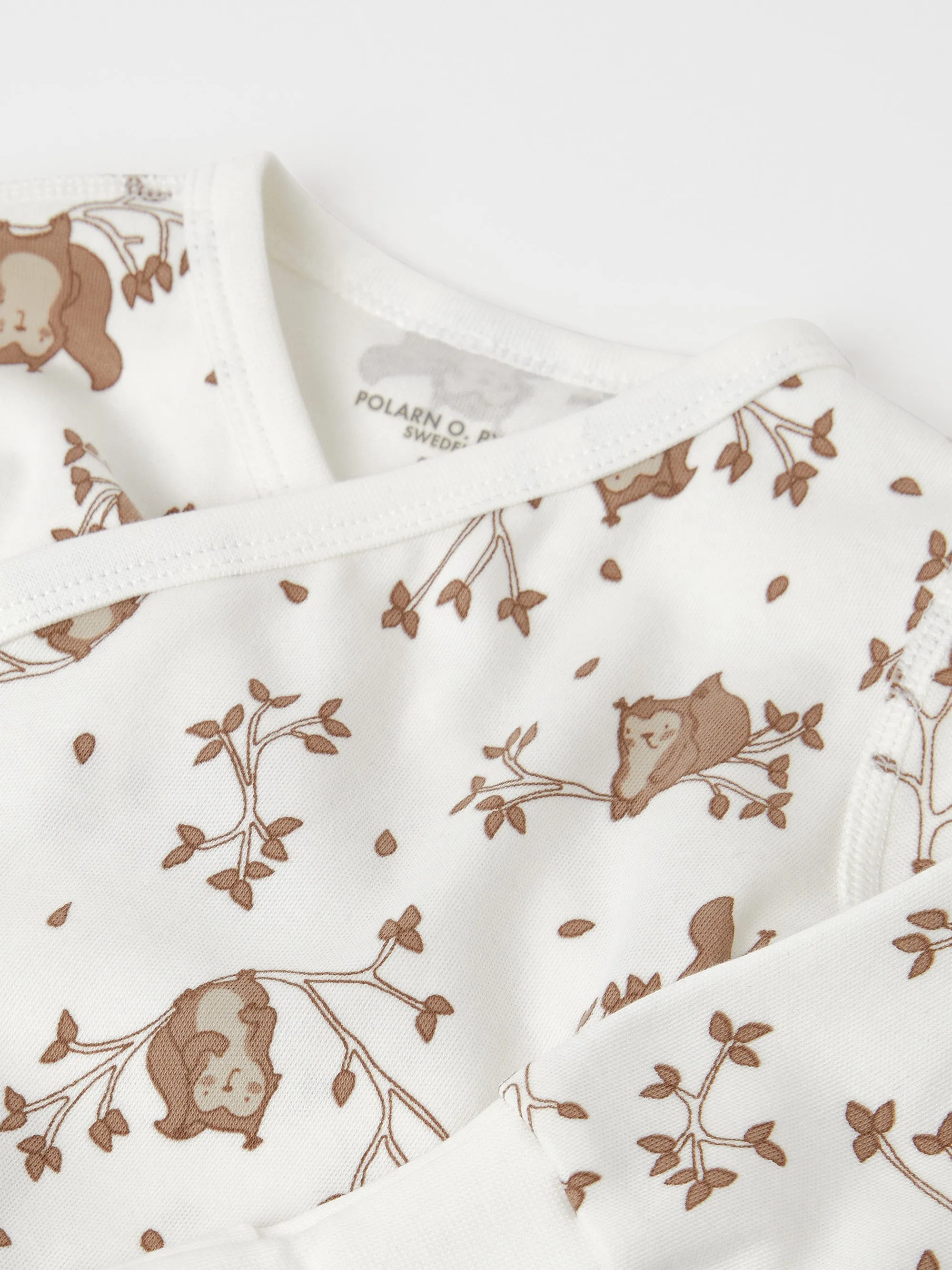 Squirrel Print Baby Romper