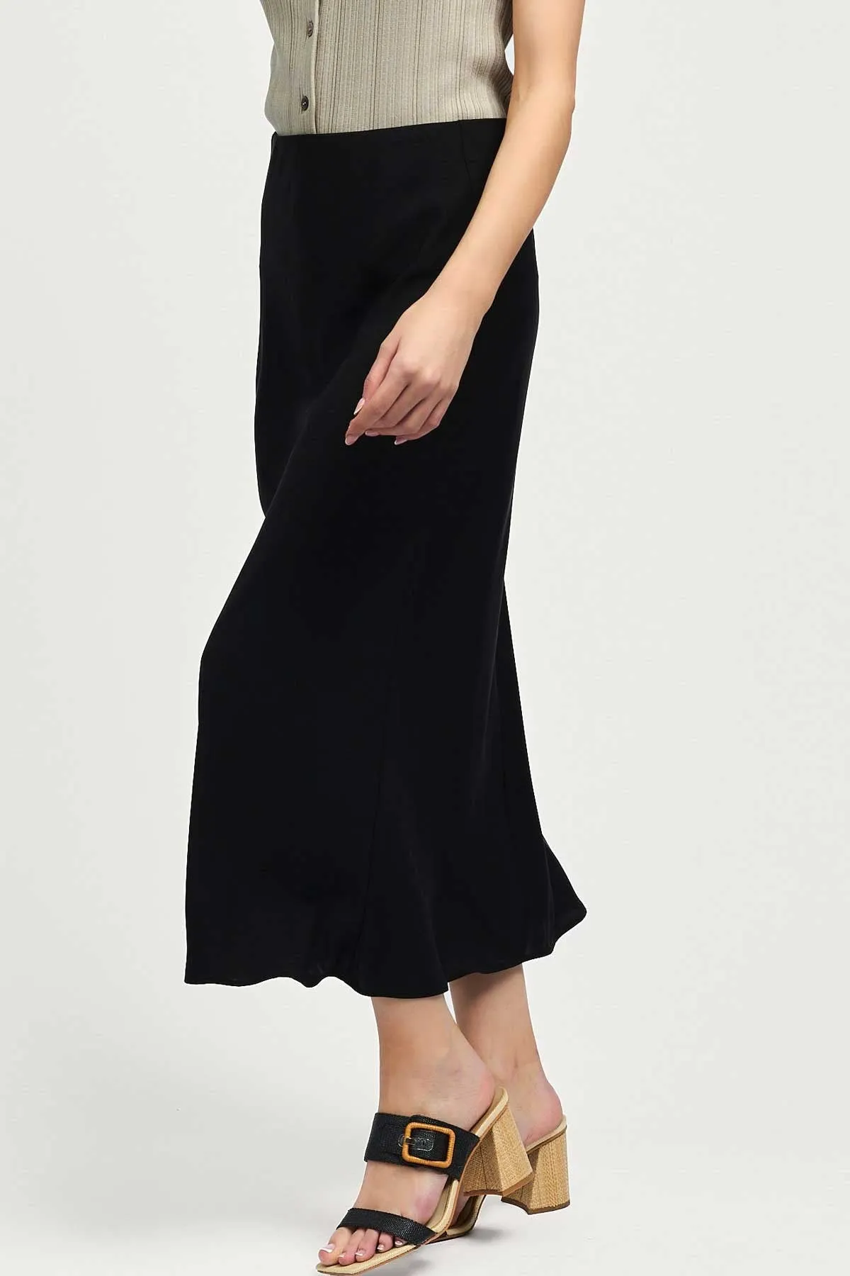 The Perfect Black Midi Skirt