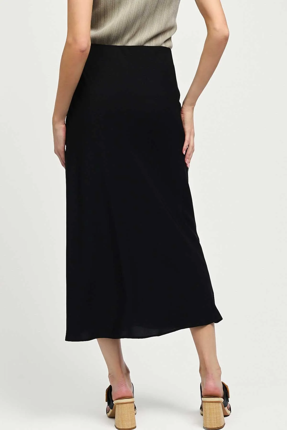 The Perfect Black Midi Skirt
