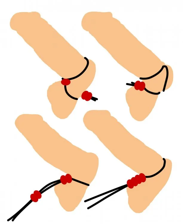 Tied Bolo Lasso Style Adjustable Cock Ring