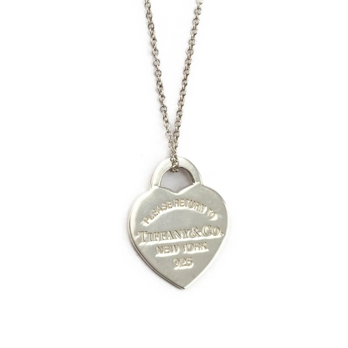 Tiffany & Co. Sterling Silver Return to Tiffany Heart Pendant Necklace