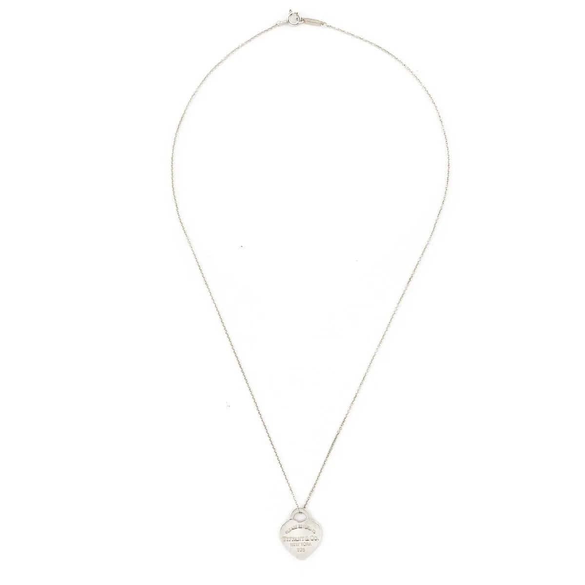 Tiffany & Co. Sterling Silver Return to Tiffany Heart Pendant Necklace