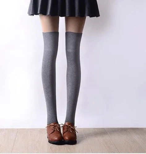 VenusFox Warm Cotton Sexy Over the Knee Socks Thigh High