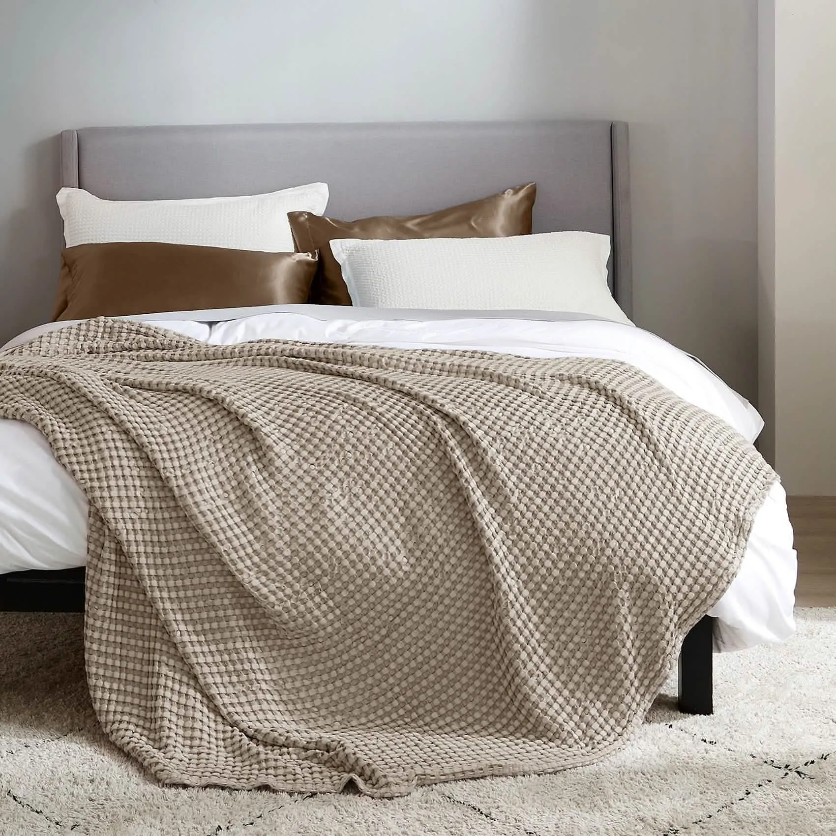 Viscose from Bamboo Waffle Weave Blanket