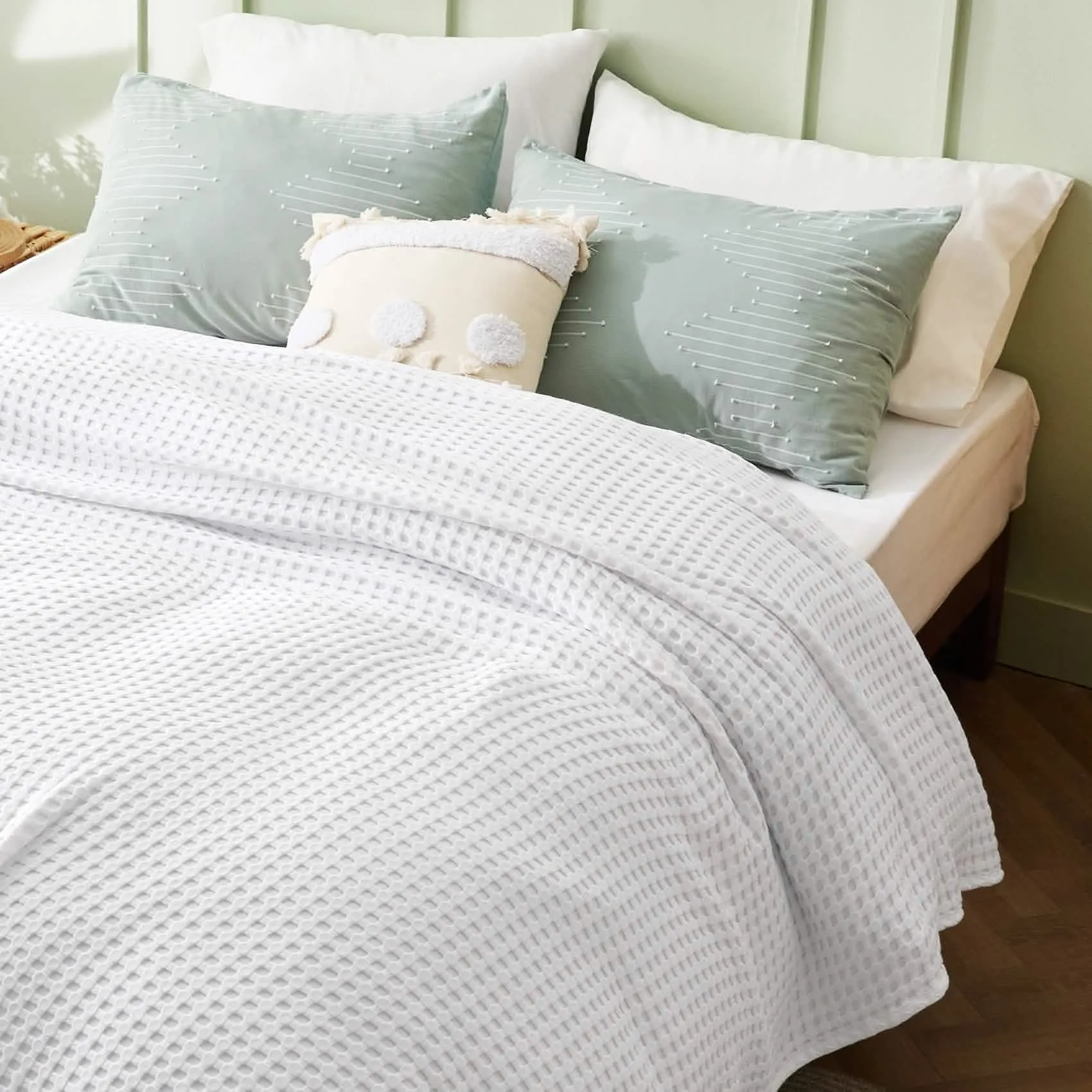 Viscose from Bamboo Waffle Weave Blanket